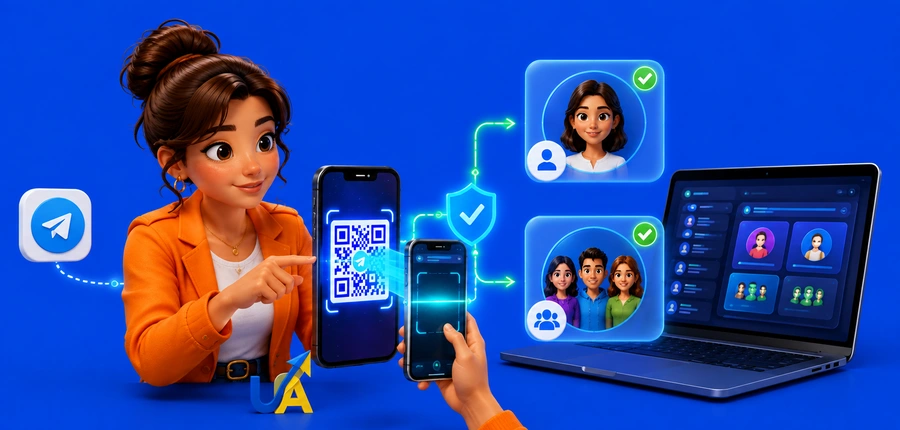 Как найти человека или группу в Телеграм по QR-коду