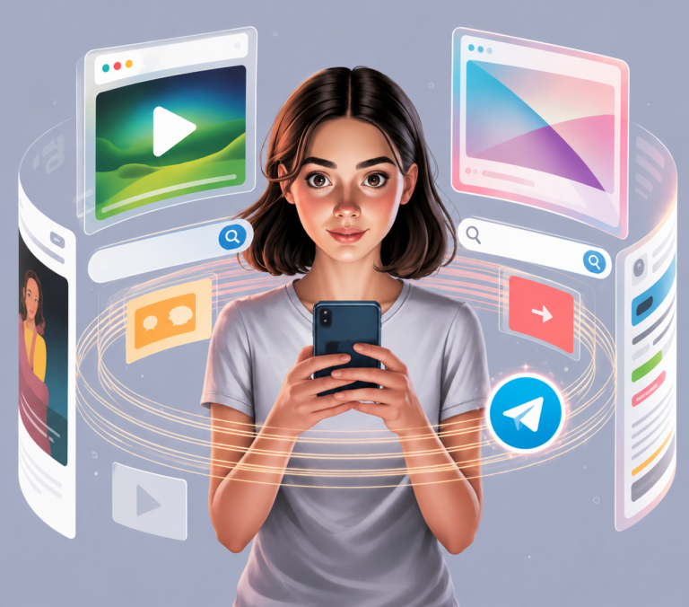 Как найти видео в Telegram