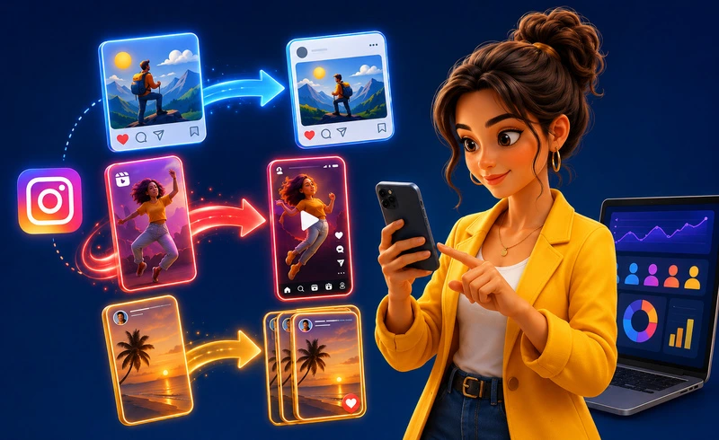 Как сделать репост в Инстаграм: пост, рилс и Stories