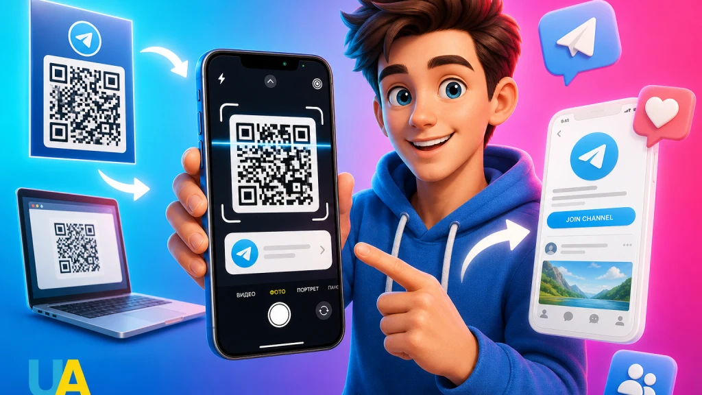 Как перейти в телеграм-канал по QR-коду без специальных приложений